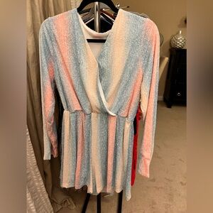 Sequin Romper- Pastel
